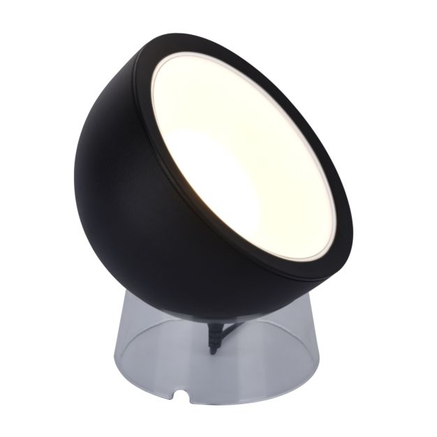 Lutec Globe - lampe de table - éclairage intelligent - Lutec Connect - 13,7 x 13 x 15,7 cm - 9,5W LED incl - fonction dimming et couleur de lumière réglable via l'application - noir