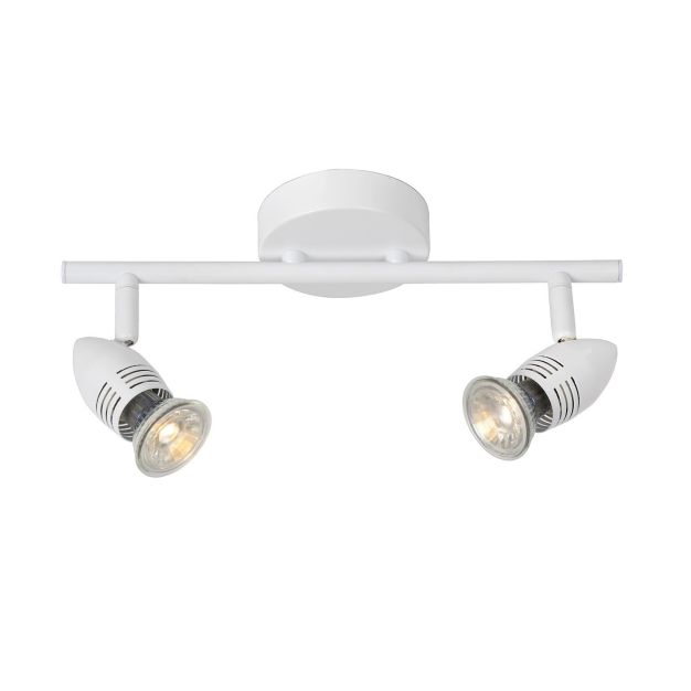 Lucide Caro - spot en saillie - 32 x 9 x 13 cm - 2 x 5W LED incl - blanc