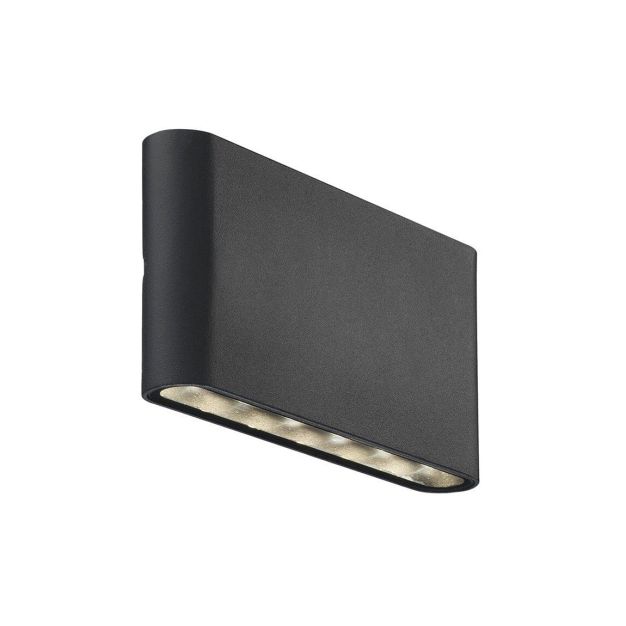 Nordlux Kinver - applique murale extérieure - 17,5 x 9 x 3 cm - 2 x 6W LED incl. - IP54 - noir