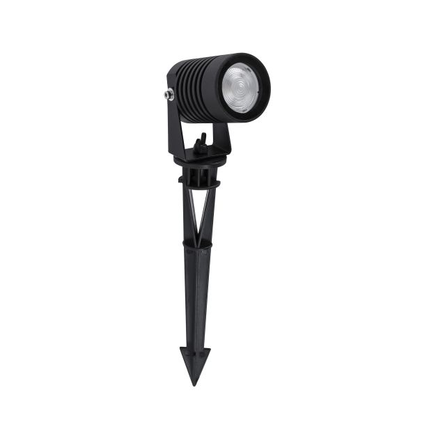 Nova Luce Stake - spot de sol sur piquet - 5 x 9 x 33 cm - 5W LED incl. - IP65 - noir