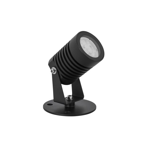 Nova Luce Fend - spot au sol - 7 x 5 x 12 cm - 5W LED incl. - IP65 - noir