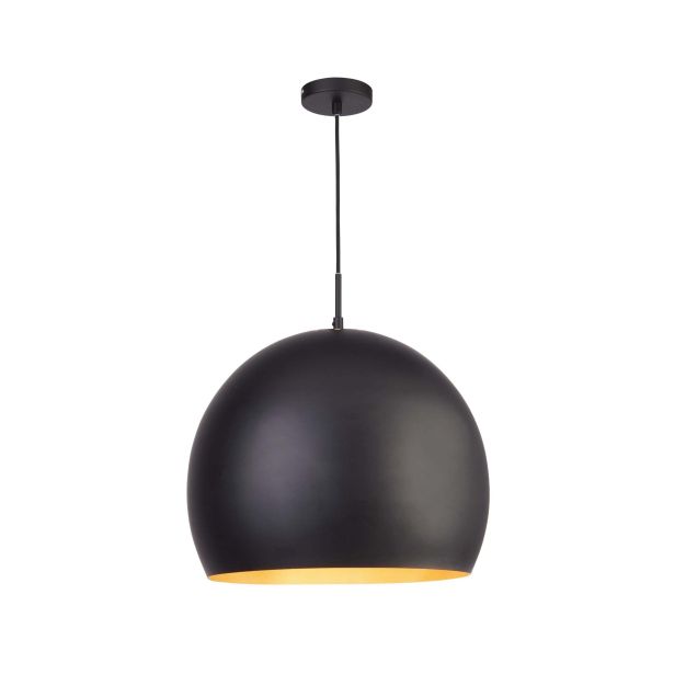 Searchlight Industrial Pendants - lampe suspendue - Ø 40 x 165 cm - noir