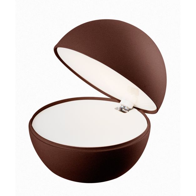 VK lighting Poke - lampe à poser - Ø 12 x 10,8 cm - 2,2W led incl - brun rouille