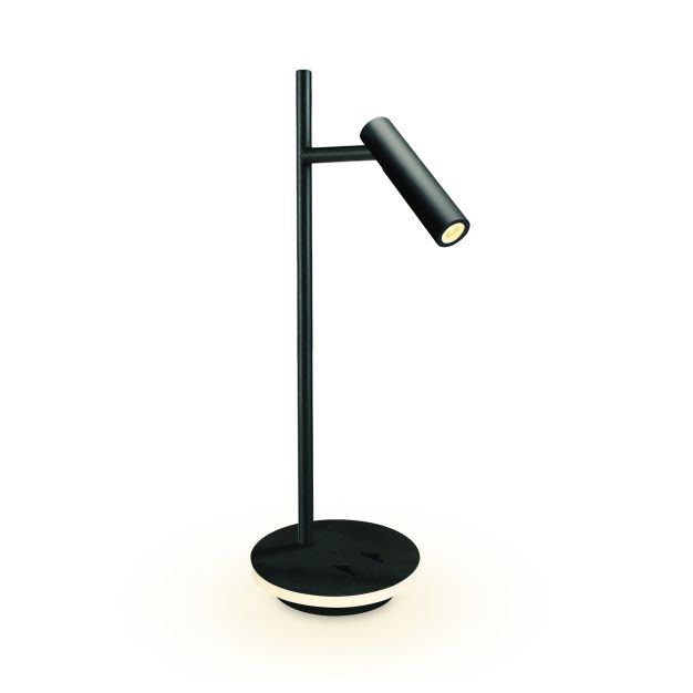 ONE Light - lampe de bureau - Ø 15 x 45,5 cm - 3W + 6W LED incl. - noir