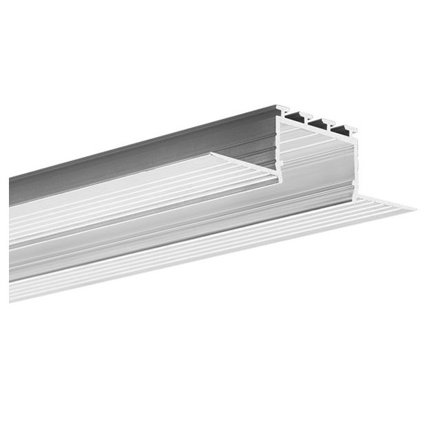 KLUS Kozus - profilé LED encastré - largeur de fenêtre 2,2cm - longueur 200cm - aluminium