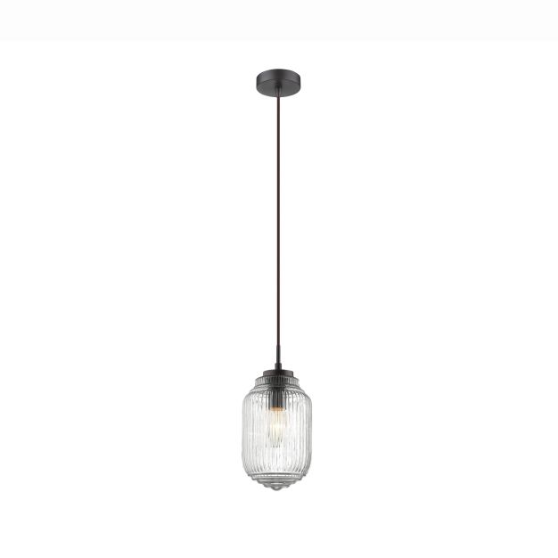 Nova Luce Nord - lampe suspendue - Ø 12 x 120 cm - transparent