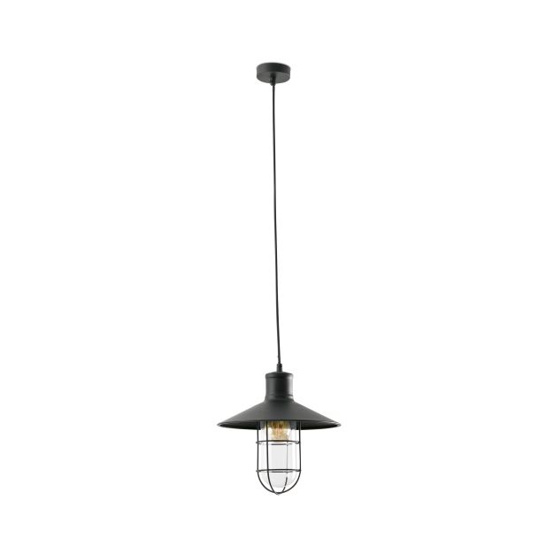 Faro Marina - lampe suspendue - Ø 27 x 27 cm - noir mat