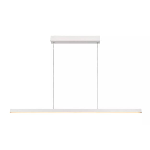 Lucide Sigma - lampe suspendue - 118,5 x 8,2 x 150 cm - 30W LED dimmable incl - blanc