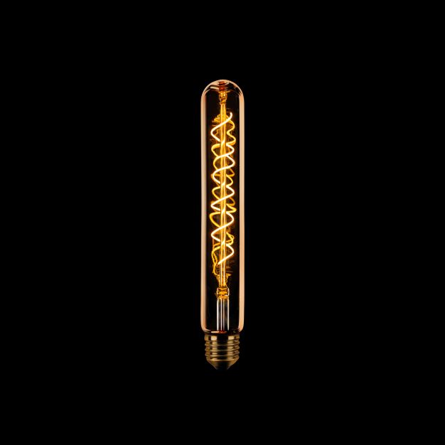 ETH Tube Spiral LED Filament - 18,5 cm - E27 - 3 niveaux de gradation - 7W - 2200K - or