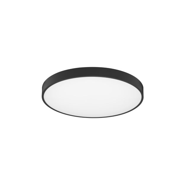 Nova Luce Perfect Profile - plafonnier - Ø 60 x 10 cm - 40W LED dimmable incl. - noir