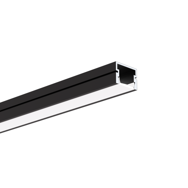 Klus PDS-4-PLUS - Profilé LED - 1,6 x 1,2 cm - noir