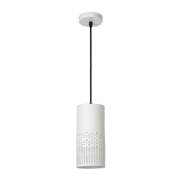 Lucide Sinan - lampe suspendue - Ø 11 x 140 cm - blanc