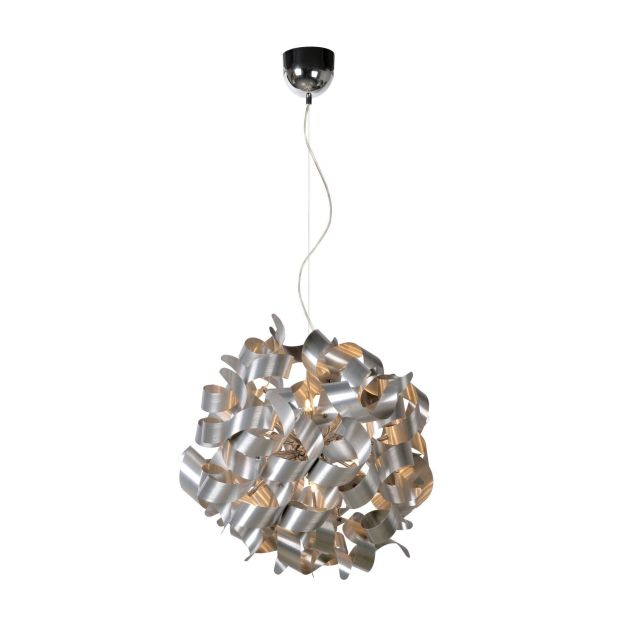 Lucide Atomita - lampe suspendue avec 12 points lumineux - Ø 65 cm - chromé mat