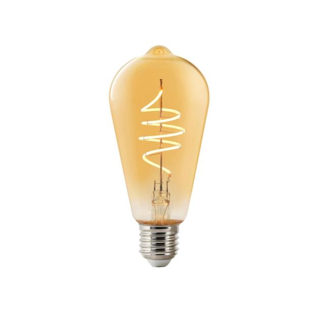 Nordlux Smart LED bulb - éclairage intelligent - Ø 6,4 x 14 cm - E27 - 4,7W - fonction dimming via app - ambre