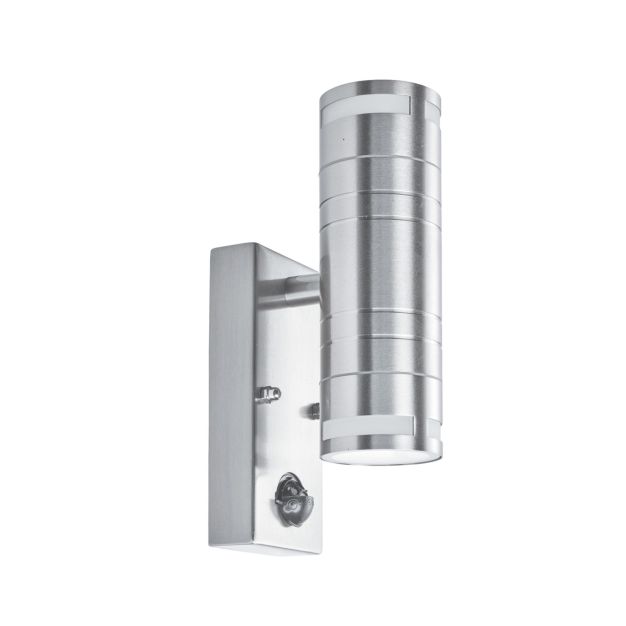 Searchlight Bodmin - Applique d'extérieur avec détecteur de mouvement - 7 x 22 cm - IP44 - acier inoxydable