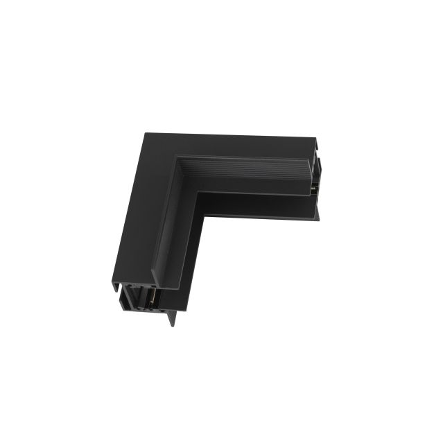 Nova Luce V-Connector - connecteur d'angle pour profilé magnétique encastré pour plafonds en plaques de plâtre - 10,5 x 6,5 x 3,9 cm - noir sable