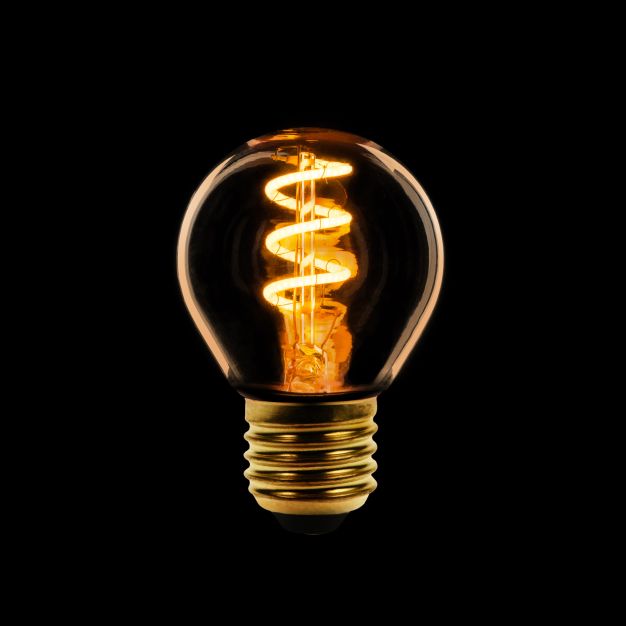 ETH Bullet Spiral LED Filament - E27 - 2W dimmable - 2200K - gold