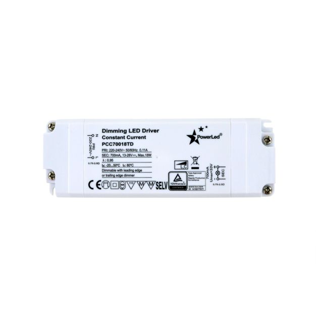 Driver LED Projectlight - 13 à 26V / 230V - 700mA - 18W - dimmable