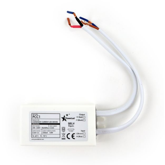 Driver LED Projectlight - 3 à 36V / 230V - 350mA - 1-8W