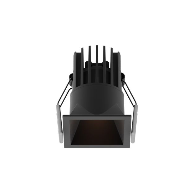 Nova Luce Bree - spot à encastrer - 56 x 56 mm, 50 x 50 mm à encastrer - 7W LED incl. - IP32 - noir