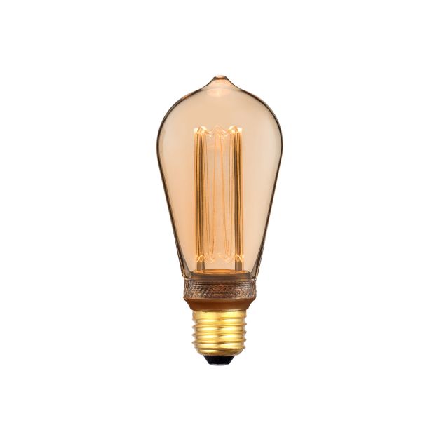 ETH Filament LED Edison ST64 - E27 - 3 niveaux de gradation - 5W - 1800K - or