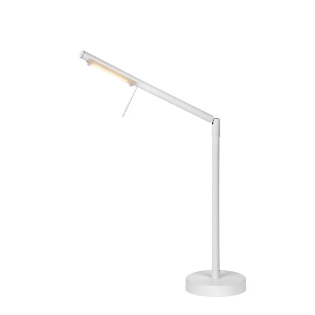 Lucide Bergaled - lampe de bureau - 80 cm - 6W LED dimmable incl - blanc