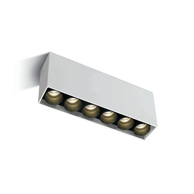 ONE Light Dark Light Tubes de plafond - plafonnier - 18,5 x 3,5 x 8,4 cm - 15W LED incl. - blanc