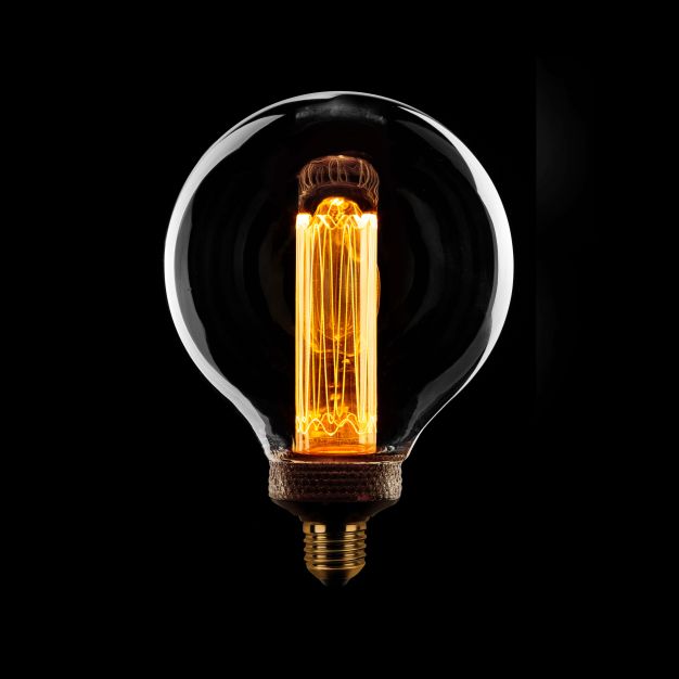 ETH LED Filament Globe - Ø 12,5 cm - E27 - 3 niveaux de gradation - 5W - 1800K - transparent