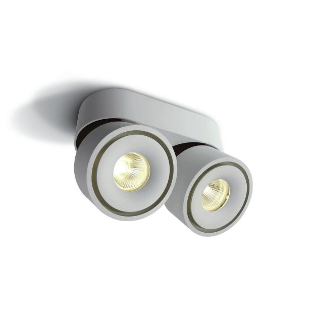 ONE Light Adjustable Display Spots - spot en saillie 2L - 16,2 x 7,8 x 4 cm - 2 x 8W LED incl. - blanc