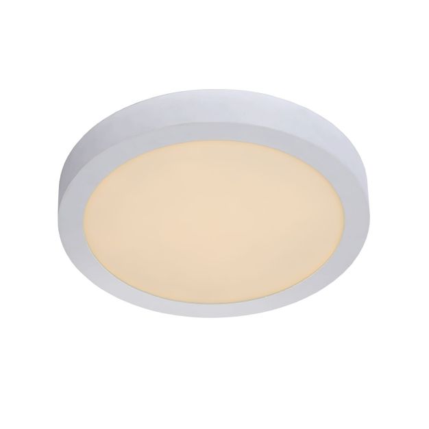 Lucide Brice-Led - plafonnier - Ø 30 x 3,9 cm - 30W LED dimmable incl - IP44 - blanc