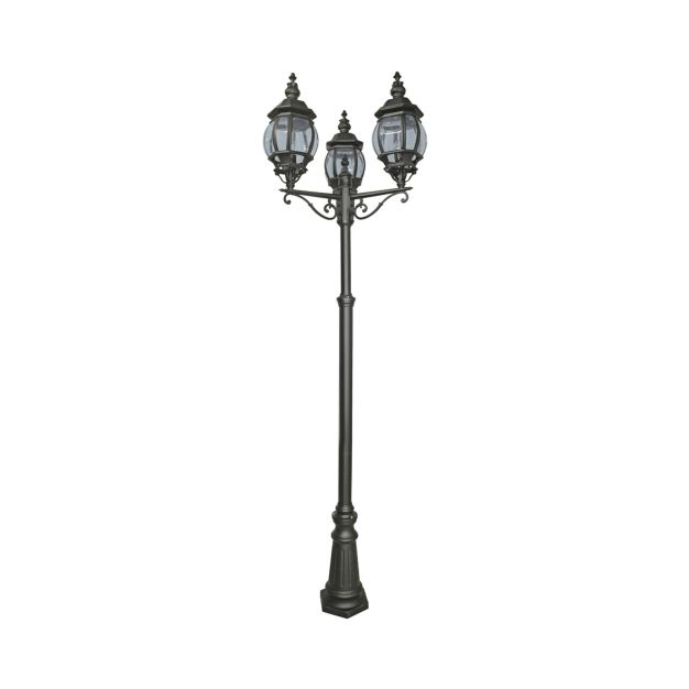 Searchlight Bel Aire - lampadaires - Ø 22 x 105 cm - IP23 - noir