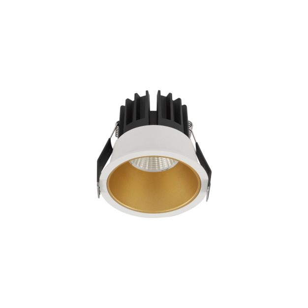 Nova Luce Luela - spot encastré - Ø 85 mm - taille d'encastrement 75 mm - 13W LED incl. - blanc et or - 4000K