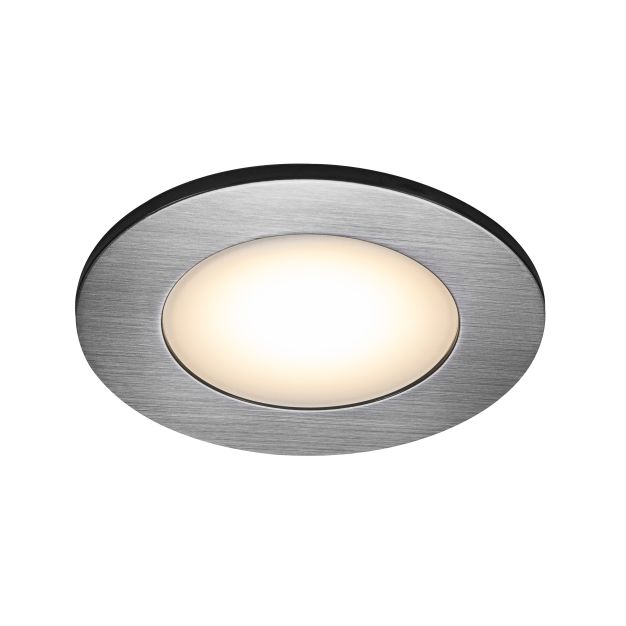 Nordlux Leonis - set de 5 - Ø 85 mm, Ø 68 mm encastrable - 4,5W LED incl. - IP65 - nickel