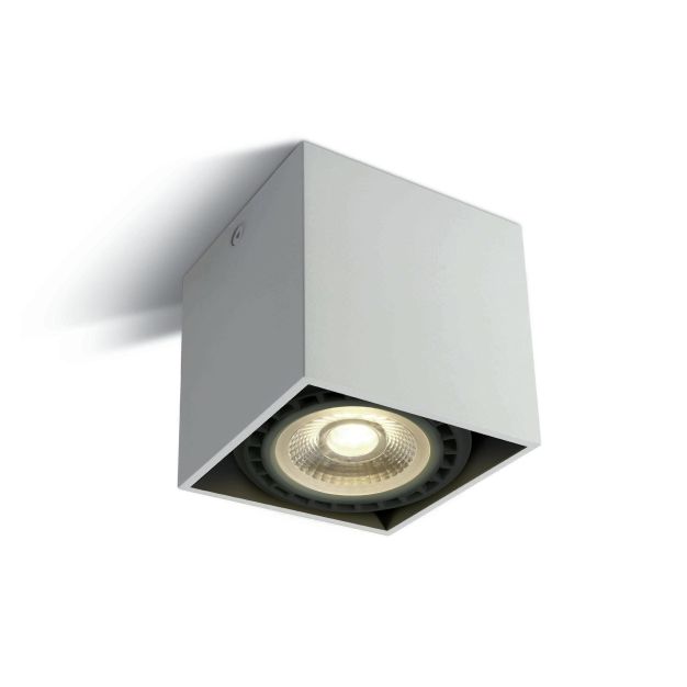 ONE Light R111 GU10 plafonnier - spot en saillie 1L - 12 x 12 x 11,5 cm - blanc