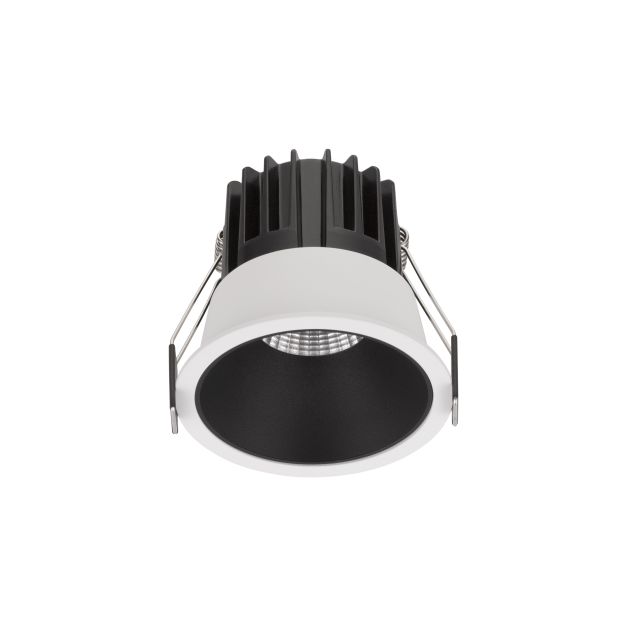 Nova Luce Luela - spot encastré - Ø 85 mm - taille d'encastrement 75 mm - 13W LED incl. - blanc et noir - 3000K