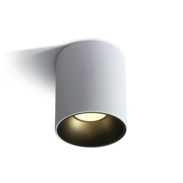 ONE Light Retro Dark Light Cylindres - spot en saillie 1L - Ø 11,5 x 12,5 cm - 30W LED incl. - blanc