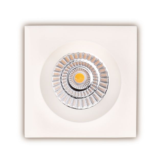 Maxlight Technical Spot H0062 - spot encastré 1L - 90 x 90 mm, Ø 76 mm taille d'encastrement - 7,5W LED incl. - IP65 - blanc