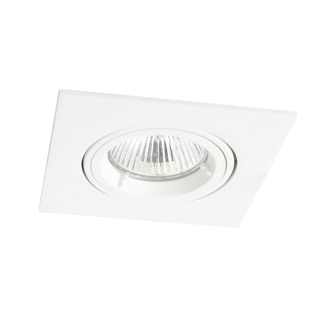 Maxlight Technical Spot - spot encastré 1L - 95 x 95 mm, Ø 80 mm encastrable - blanc