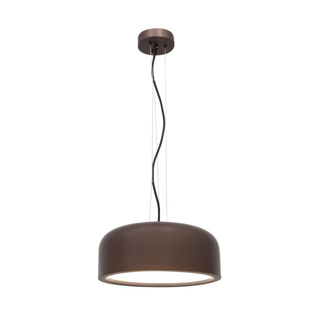 Nova Luce Perleto - lampe suspendue - Ø 35 x 133 cm - brun café