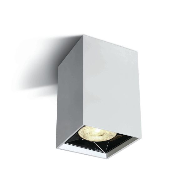 ONE Light Mirror Square Boxes - spot en saillie 1L - 4,9 x 4,9 x 8,2 cm - 6W LED incl. - blanc