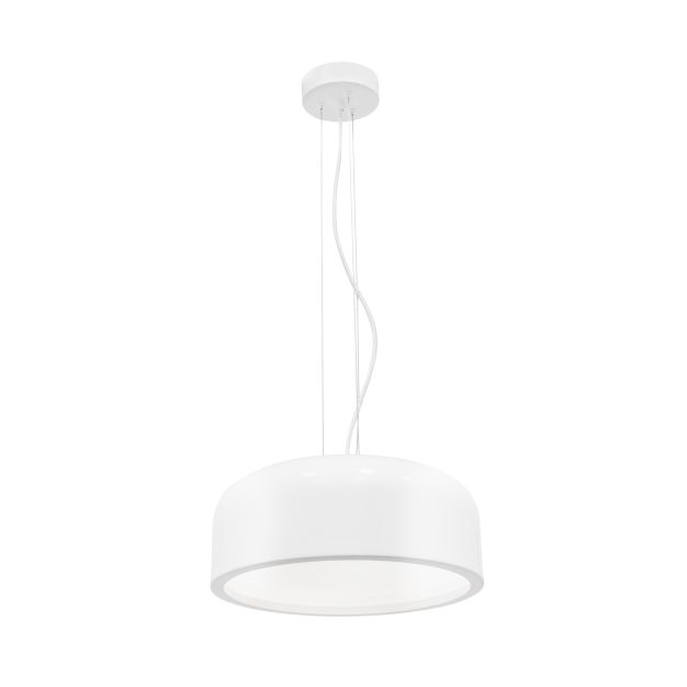 Nova Luce Perleto - lampe suspendue - Ø 35 x 133 cm - blanc