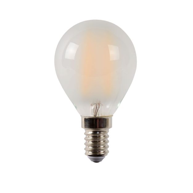 Lucide Ampoule à filament LED - Ø 4,5 x 7,7 cm - E14 - 4W dimmable - 2700K - albâtre