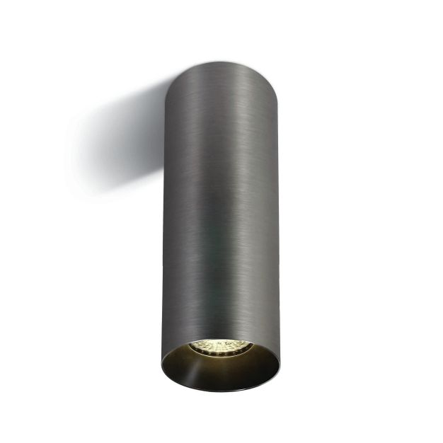 ONE Light Chill Out Cylinder GU10 - spot en saillie 1L - Ø 7,5 x 25 cm - gris métal