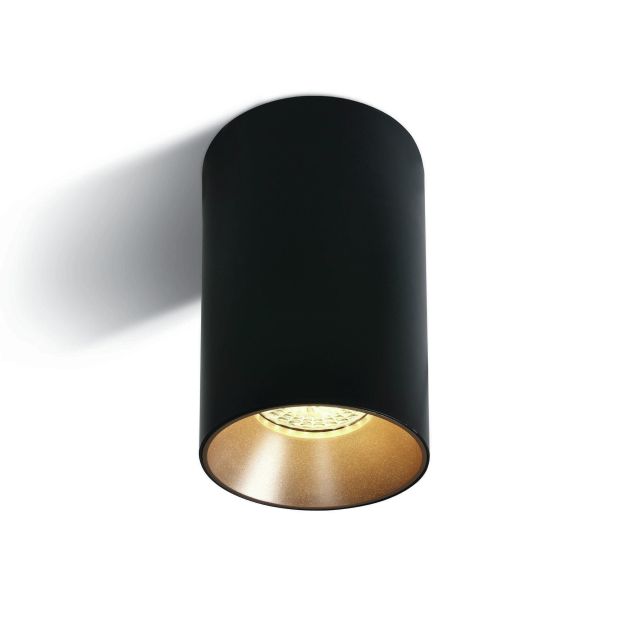 ONE Light Chill Out Cylinder GU10 - spot en saillie 1L - Ø 7,5 x 13,5 cm - noir