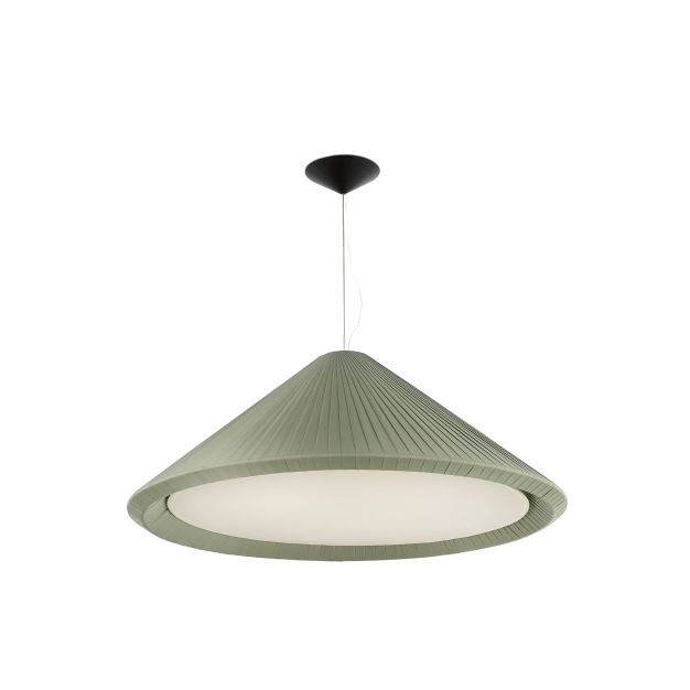 Faro Saigon-in - lampe suspendue - Ø 130 x 76 cm - vert olive