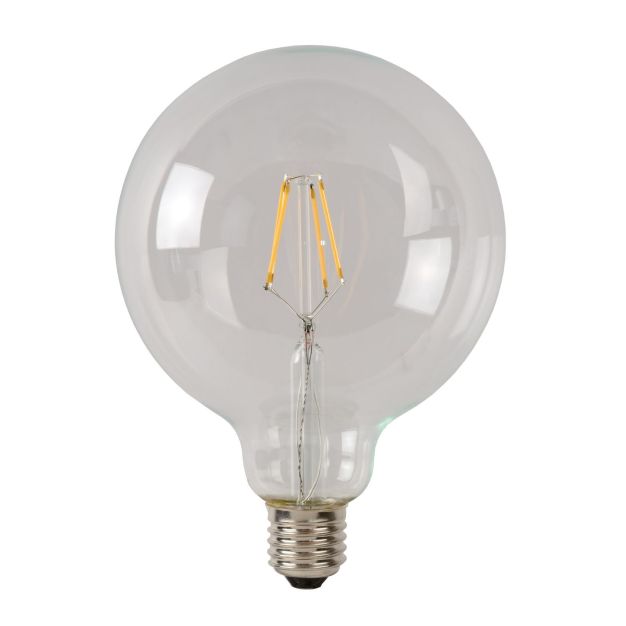 Lucide Ampoule à filament LED - Ø 12,5 x 17,5 cm - E27 - 5W dimmable - 2700K - transparent