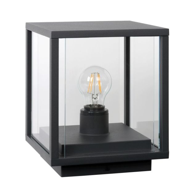 Lucide claire - lampe socle - 20 x 24,5 cm - IP54 - anthracite