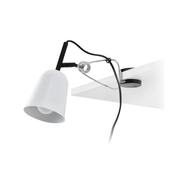 Faro Studio - lampe à pince - 9 x 30 x 14 cm - blanc brillant