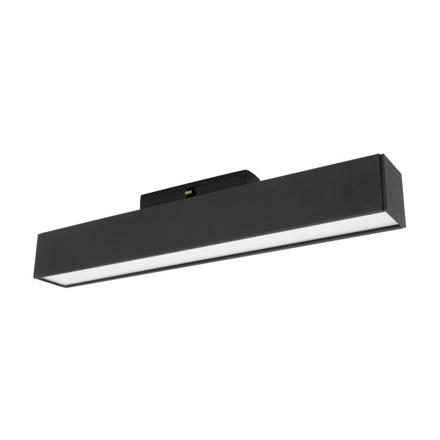 Nova Luce Rieti - luminaire pour système de profilés magnétiques - 26,9 x 3,5 x 5,1 cm - 15W LED incl. - noir - couleur de lumière blanc chaud