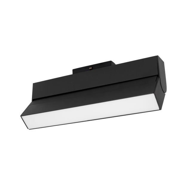 Nova Luce Rieti - luminaire pour système de profilés magnétiques - 27,4 x 3,4 x 11,6 cm - 15W LED incl. - noir - couleur de lumière blanche